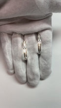Princess Cut Channel Set Natural Earth Mined Diamond Hoops