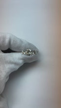 Genuine Round Natural Earth Mined Diamond Three Stone Ring