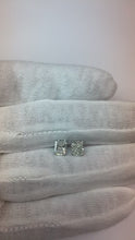 Radiant Cut Natural Earth Mined Diamond Stud Earrings 2 Carats White Gold