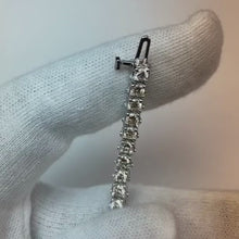 Women Round Cut Natural Earth Mined Diamond Tennis Bracelet Solid White Gold 14K 7.20 Ct