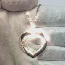 1.6 Ct Round Cut Natural Earth Mined Diamond Heart Shape Pendant Necklace