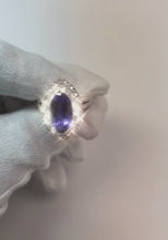 6 Ct Natural Earth Mined Diamond With Marquise Cut Tanzanite Stone Ring White Gold 14K