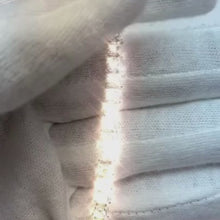 Women Round Cut Natural Earth Mined Diamond Tennis Bracelet Solid White Gold 14K 7.20 Ct