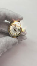 Rolex Datejust Natural Earth Mined Diamond Bezel Lady Watch Ss & Gold Jubilee Bracelet