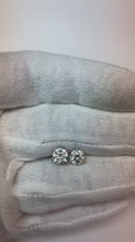 Round Cut Solitaire Genuine Natural Earth Mined Diamond Studs Earring 2.40 Carats White Gold 14K