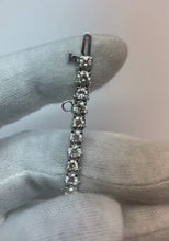 10.66 Ct Round Natural Earth Mined Diamond Tennis Bracelet 41 Stones WG 14K