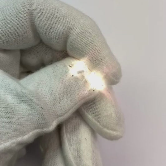 2 Carats 14K White Gold Emerald Cut Solitaire Natural Earth Mined Diamond Stud Earring