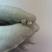 White Gold 1.50 Carats Natural Earth Mined Diamond Studs