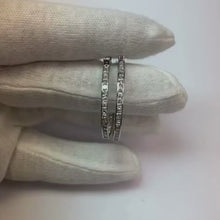 6 Ct Sparkling Princess Cut Natural Earth Mined Diamonds Lady Hoop Earrings White Gold