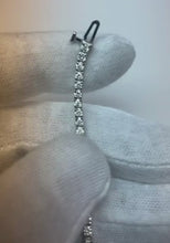 Yellow Gold 14K 2.40 Carats Small Round Natural Earth Mined Diamond Lady Tennis Bracelet