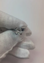 2 Carat Princess Natural Earth Mined Diamond Solitaire Engagement Ring Black Gold 14K