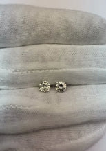 0.80 Carats Round Real Natural Earth Mined Diamond Stud Earrings