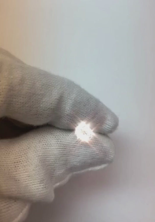 0.75 Carats Round Single Natural Earth Mined Diamond Stud Men's Earring 14K White Gold New