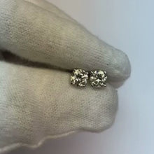 Prong Set Round Cut Natural Earth Mined Diamond Stud Earring 1.5 Ct. White Gold Women Jewellery