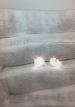 Martini Style Natural Earth Mined Diamond Studs Earrings 2 Ct E Vvs1