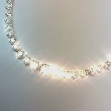 7 Carats Prong Set Natural Earth Mined Diamonds Tennis Necklace White Gold 14K