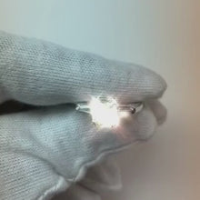 3.11 Ct. Radiant Center Natural Earth Mined Diamond 3 Stone Anniversary Ring