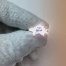 Cushion Shape 2.25 Carats Tanzanite With Natural Earth Mined Diamond Wedding Ring Jewellery