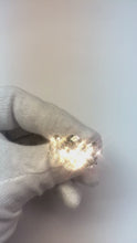 Big Genuine Oval Natural Earth Mined Diamond Three Stone Ring Gold 14K