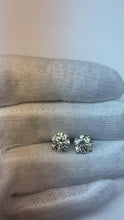 5 Carats Round Brilliant Natural Earth Mined Diamond Stud Post Earrings White Gold 14K