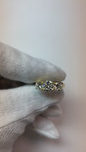 2 Carats Natural Earth Mined Diamond Three Stone Engagement Ring 4 Prong Set White Gold 14K