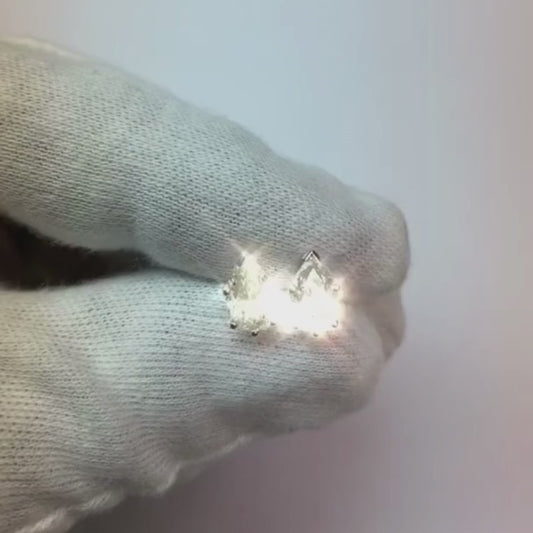 2 Ct. Stud Earring Fine Jewellery Gold Pear Cut Natural Earth Mined Diamond