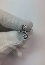Art Nouveau Jewellery New Toi et Moi Two-Stone Natural Earth Mined Diamond Ring