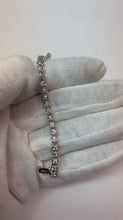 Round Cut Natural Earth Mined Diamond Tennis Bracelet White 14K Gold 4.40 Carats