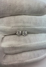 Round Cut Real Natural Earth Mined Diamond Stud Earring 1.50 Carats White Gold
