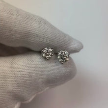 Natural Earth Mined Diamond Ladies Studs Earring 1.60 Ct White Gold 14K