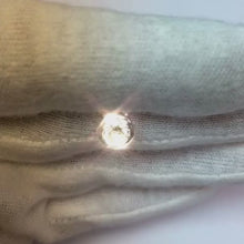 Brilliant Cut Solitaire Natural Earth Mined Diamond Bezel Set Pendant 0.75 Carat WG 14K