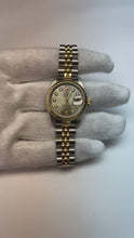 Rolex Year 2001 Datejust Gray Natural Earth Mined Diamond Dial 26 mm Two Tone Ladies Watch