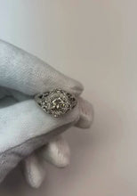 Genuine Round Natural Earth Mined Diamond Engagement Anniversary 1.10 Carat Fancy Ring WG 14K