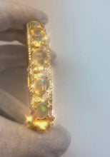 Opal Natural Earth Mined Diamond Bracelet Prong Set 89 Carats Bracelet Women
