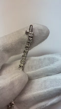 Prong Set Real Natural Earth Mined Diamonds Tennis Bracelet 13 Ct Princess Cut White Gold14K