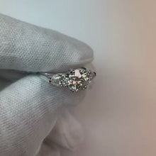 2.21 Carat 3 Stone Engagement Sparkling Natural Earth Mined Diamonds Ring Jewellery New