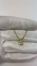 Oval Cut Solitaire Natural Earth Mined Diamond Pendant Gold Jewellery Four Prong Setting