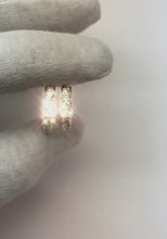 5.85 Carats Natural Earth Mined Diamond Women Hoop Earrings Gold White 14K