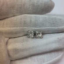 3 Carats Natural Earth Mined Diamonds Ladies Studs Earrings White Gold
