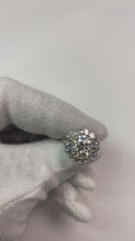 Halo Wedding Ring Oval Old Cut Genuine Natural Earth Mined Diamonds Half Bezel Set 8.50 Carats