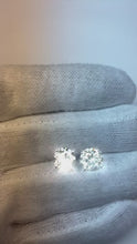 5 Carats Round Brilliant Natural Earth Mined Diamond Stud Post Earrings White Gold 14K