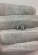 1.50 Carats Prong Set Emerald Cut Natural Earth Mined Diamond Studs Earring Gold Jewellery