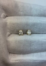 Natural Earth Mined Diamond Oval Cut 1 Carat Stud Earring White Gold New