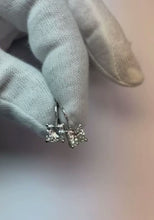 2 Carats F Vs1 Princess Cut Natural Diamond Earrings Leverback Eurowire 14K White Gold