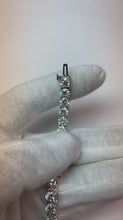 21 Carat Yellow Gold Natural Earth Mined Diamond Tennis Bracelet