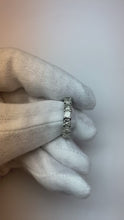 5.25 Carats Princess Genuine Natural Earth Mined Diamonds Eternity Band White Gold 14K