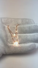 1.75 Carat Pink Gold Rose Gold Double Necklace Natural Earth Mined Diamonds Yard