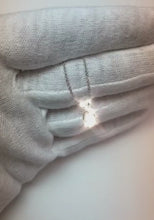 Solitaire Pear Pendant Necklace 1 Carats White Gold 14K