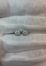 2 Ct Crown Setting Natural Earth Mined Diamond Studs Earrings Women Jewellery Round