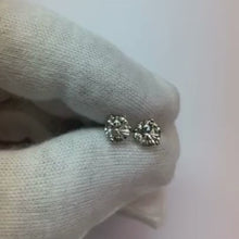2 Carats Prong Set Round Solitaire Natural Earth Mined Diamond Women Stud Earring